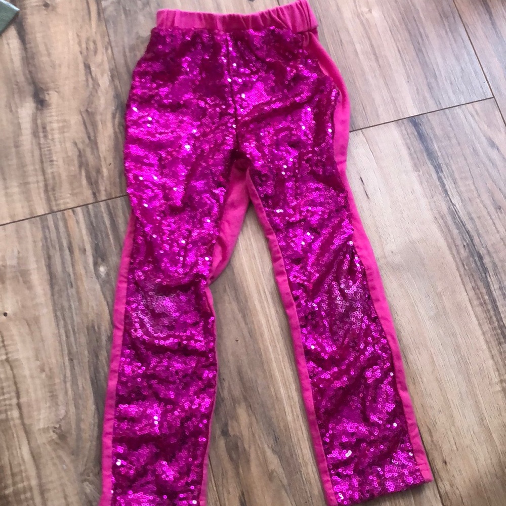 Pink glitter pants